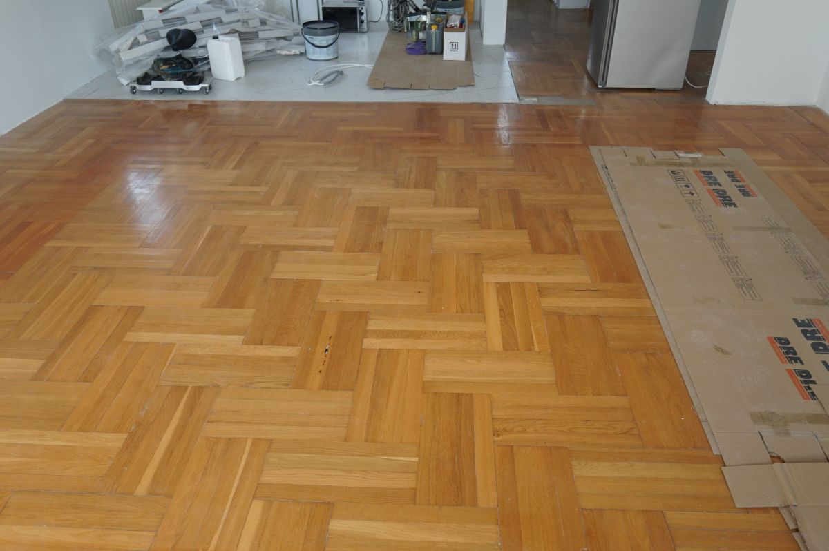 Cyklinowanie Oraz Lakierowanie Mozaiki Drewnianej 08