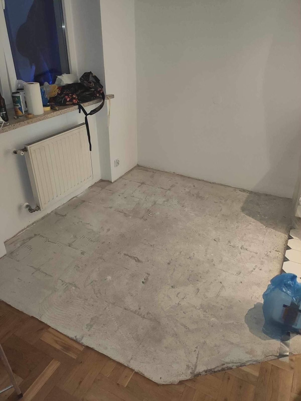 Uzupełnienie i cyklinowanie starego parkietu dębowego