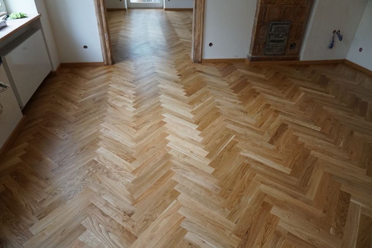 Dąb Rustic III Klasa Układanie i Olejowanie